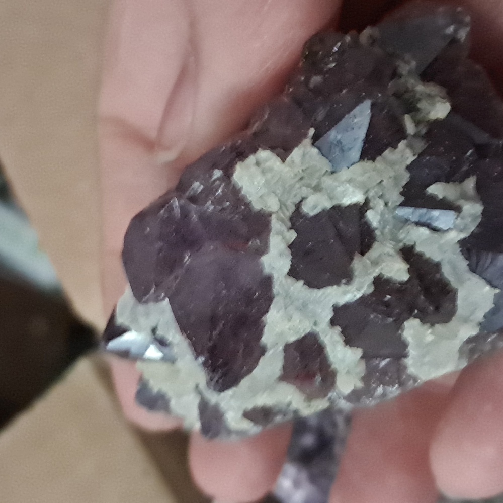 Amethyst with small quartz